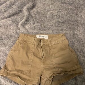 URBAN Romantics High Waist Tan Shorts